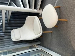 Sessel HAL Lounge Stoff Dumet Ivory Melange Beige mit Ottoman