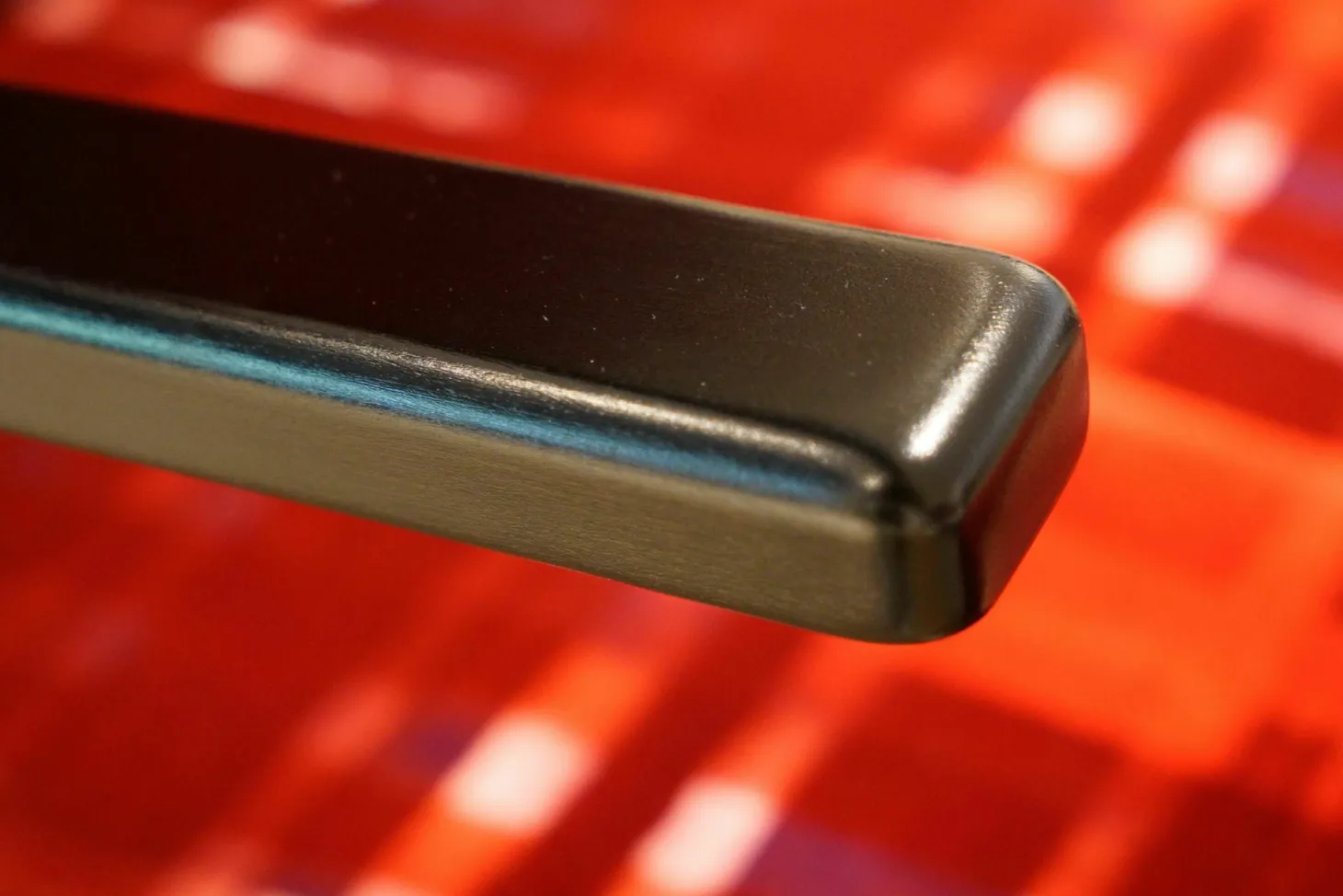 Sessel Hanson 460 Rubelli Macallan 30260-004 Cat. V Rot Kariert Gestell Buche Schwarz mit Hocker