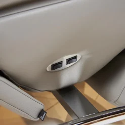 Sessel Helical Leder Senso Grau Gestell Chrom