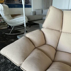 Sessel Husk Outdoor Mit Armlehne Bezug Stoff Sila Altrosa Gestell Aluminium Weiß Lackiert