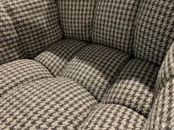 Sessel Husk Stoff Scozia 2489151 Grau Gestell Weiß Lackiert Ohne Drehfunktion