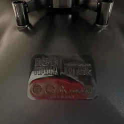 Sessel Husk Stoff Sidro Rot 2059700 Schale Untergestell Schwarz mit Hocker