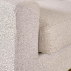 Sessel Inspiration Stoff Joell 1742-171 Weiß Grau Mit Blockfüße