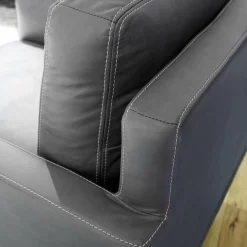 Sessel Leder 25 Quarz Mit Sternfuß Schwarz