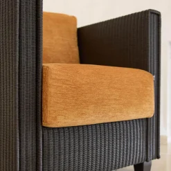 Sessel Loft Pur Geflecht Marone Matt Stoff Side 2012 Farbe Gelb 01