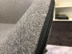 Sessel Mart MPG15 Stoff Sera Dunkelgrau Gestell Nickel Bronzefarben