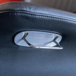 Sessel Master Leder Fantasy Schwarz 2514-89 X-Fuß Aluminium