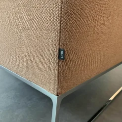 Sessel Mell Stoff 9121 Flamingo Rosa Gestell Metall Verchromt