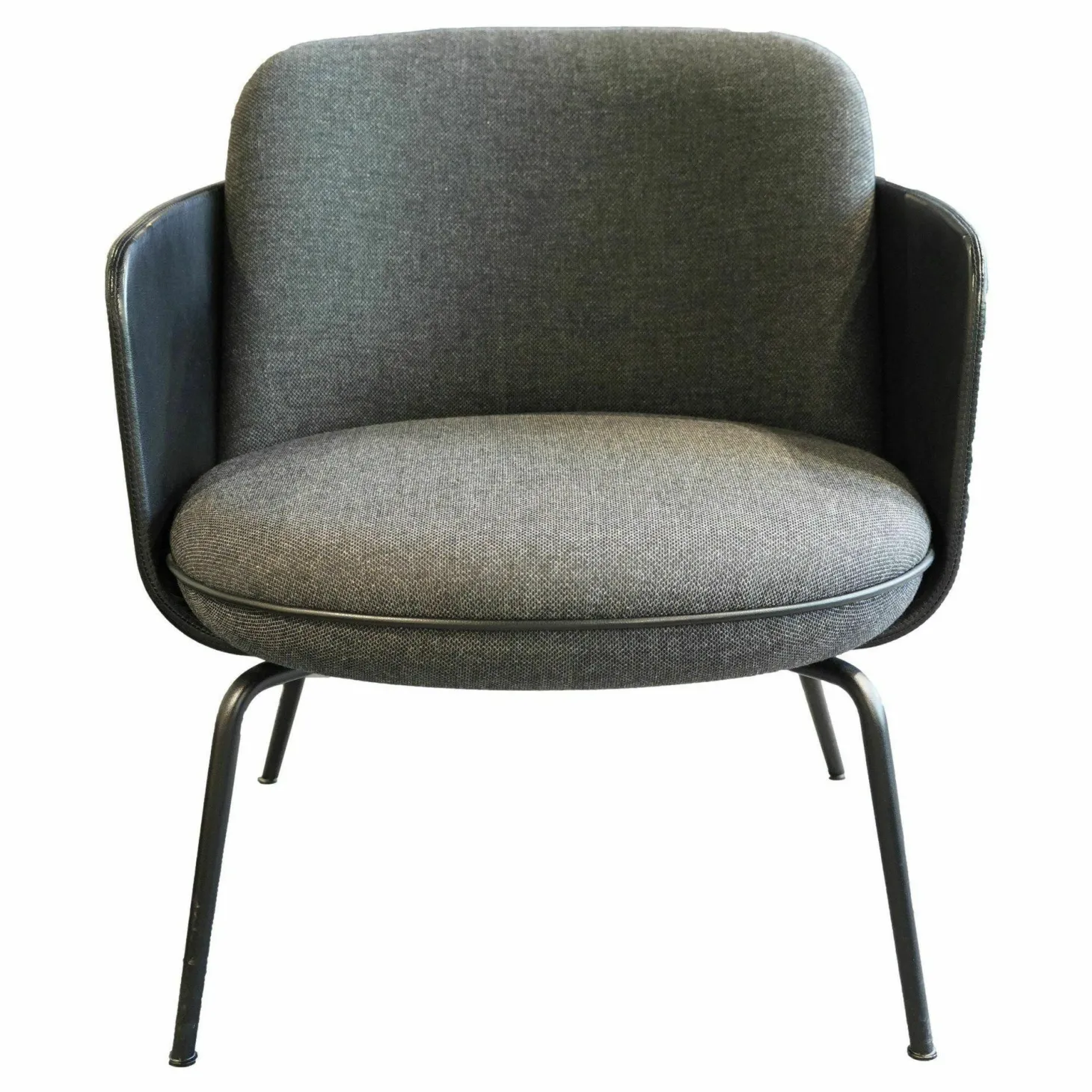 Sessel Merwyn Lounge 29613 Bezug Innen Stoff Hagen Graphit Bezug Außen Schwarz Keder Wie Armlehnen Metallfüsse Schwarz Grau Pulverbeschichtet
