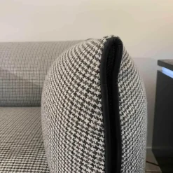 Sessel Mia Stoff Hahnentritt Schwarz-Weiß-Grau