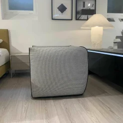 Sessel Mia Stoff Hahnentritt Schwarz-Weiß-Grau