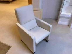 Sessel Navy JR 4080 Fest Celia Pearl Fuß Holz Braun