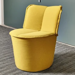 Sessel Nenou Hoch Bezug Stoff 7204 Curry