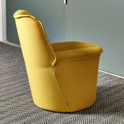 Sessel Nenou Hoch Bezug Stoff 7204 Curry