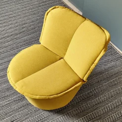 Sessel Nenou Hoch Bezug Stoff 7204 Curry