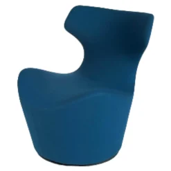 Sessel Piccolo Papilio Drehbar Bezugstoff Blau Untergestell Grau Metallisiert Lackiert