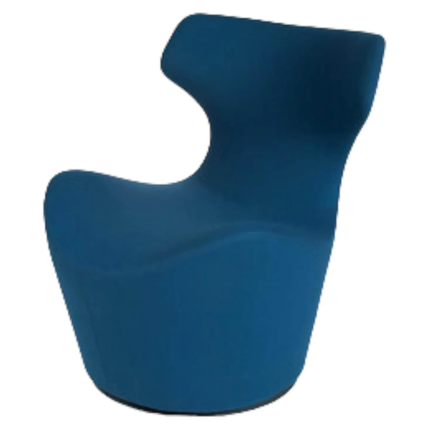 Sessel Piccolo Papilio Drehbar Bezugstoff Blau Untergestell Grau Metallisiert Lackiert