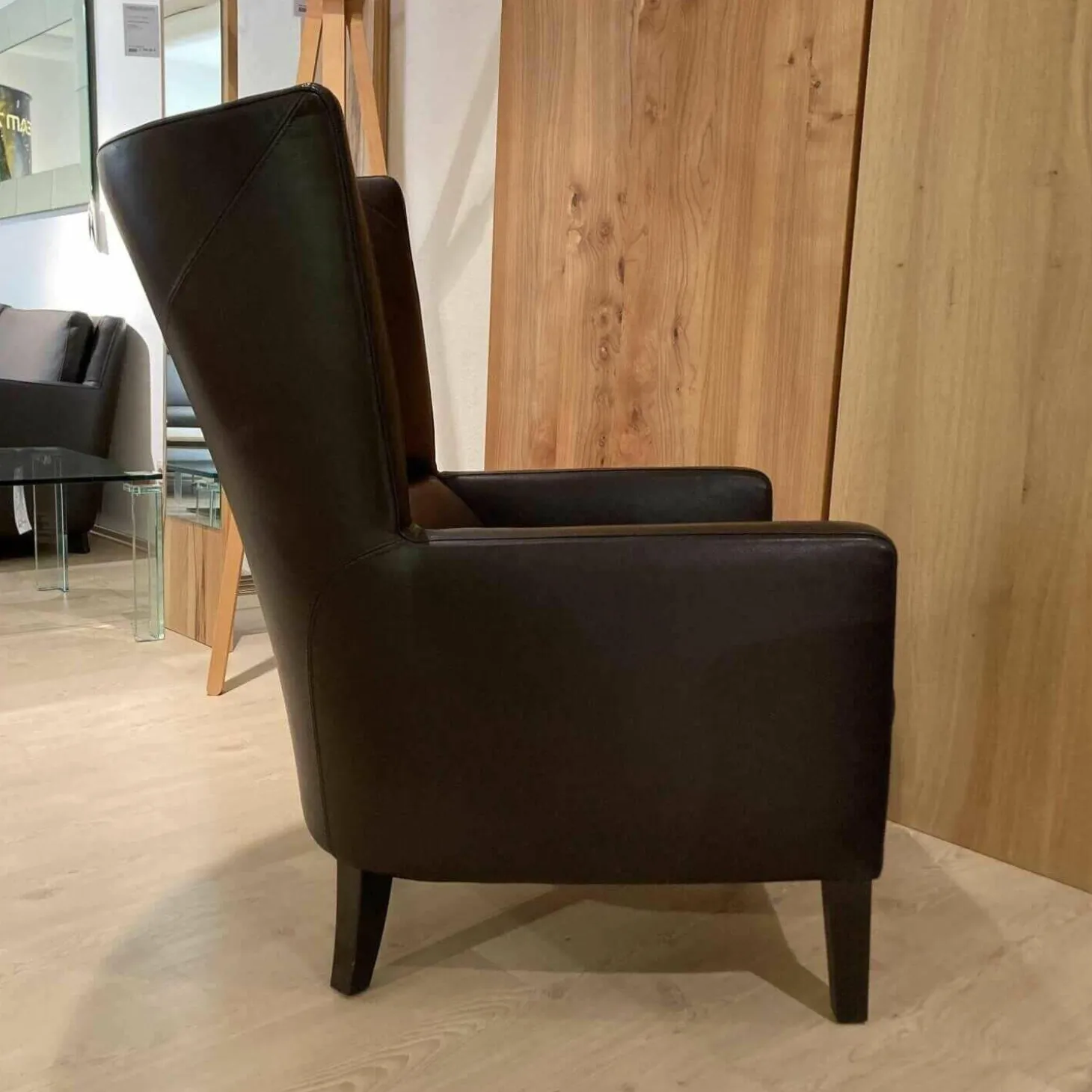 Sessel Premio Braun Leder L7038D Silk Braun