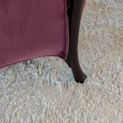 Sessel Progetti 63340 Stoff Samt Adamo Und Eva 02 Aubergine Violett Pink Gestell Holz Matt Gebeizt Inklusive Hocker