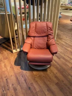 Sessel Reno Leder Paloma Dark Henna M mit Power ohne Batterie