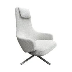 Sessel Repos 210 746 00 Stoff Nubia F100 Creme Sierragrau Grau Gestell Poliert