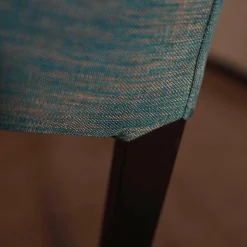 Sessel Salotto 55872 Stoff Celina Türkis 76743 Füße Buche Massiv Schwarz