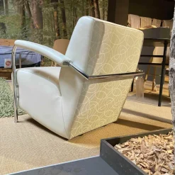 Sessel Scylla Stoff Vanilla 965-100 Gestell Chrom