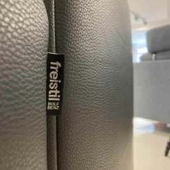 Sessel SE 141 Leder 8006 Schwarz Füße Holz