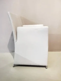 Sessel Stuhl Dinnerchair Jason Leder Congress 55 Grau Gestell Stahl Velourmatt