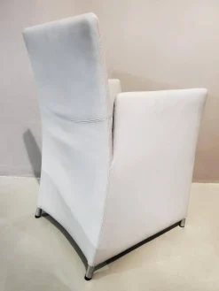 Sessel Stuhl Dinnerchair Jason Leder Congress 55 Grau Gestell Stahl Velourmatt