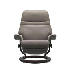 Sessel Sunrise L Leg And Back Leder Cori Mole Gestell Classic Holz Wenge