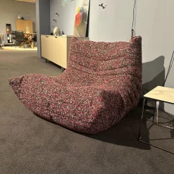 Sessel Togo Edition Stoff Atom Confettis Rot Schwarz Weiß