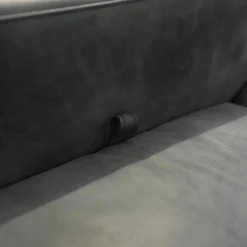 Sessel Tomo Leder Glove 5625 10 Grau Füße Metall Verchromt Mit Fußstütze