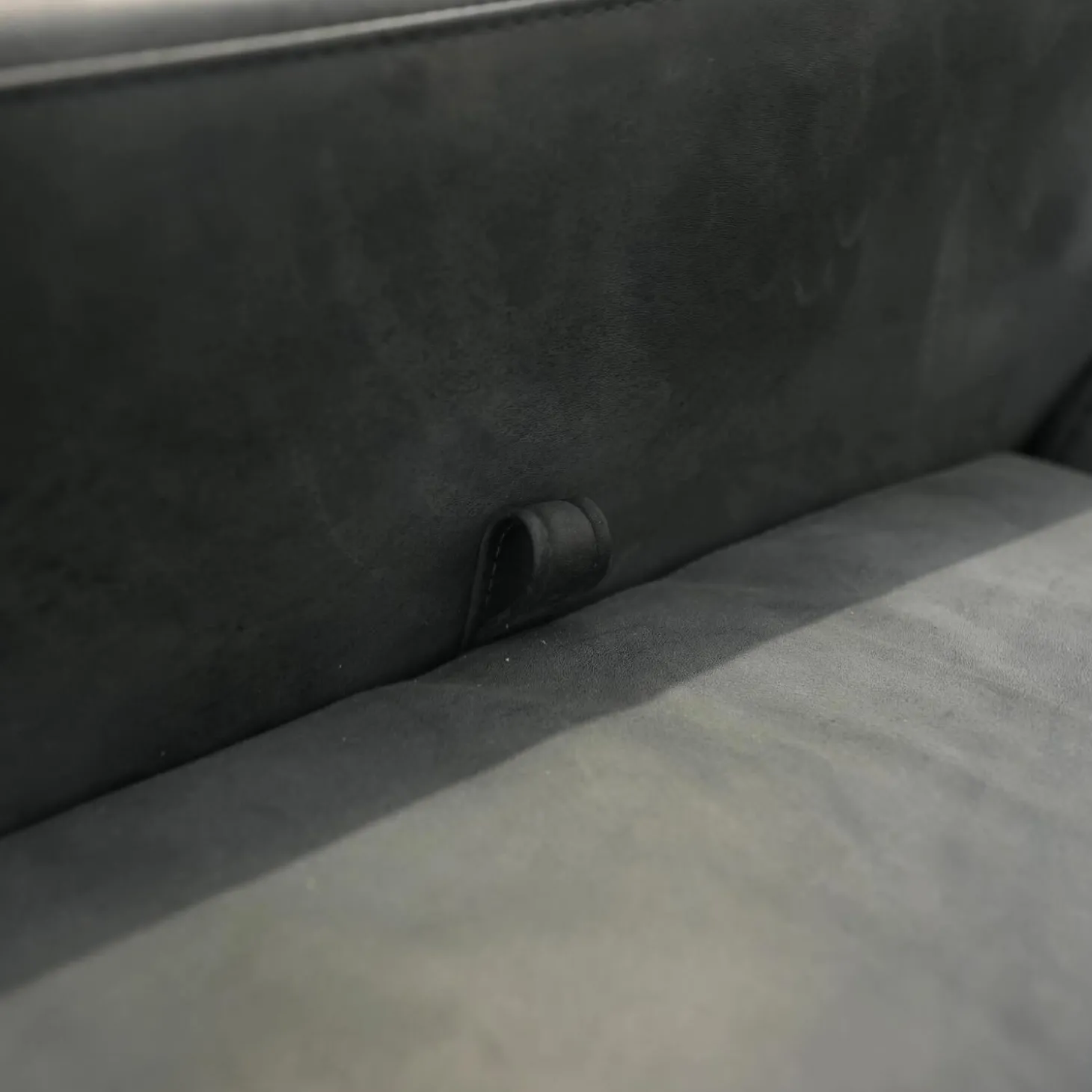 Sessel Tomo Leder Glove 5625 10 Grau Füße Metall Verchromt Mit Fußstütze