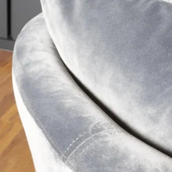 Sessel Trick XXL Bezug Stoff U3105H Grau Inklusive Rückenkissen