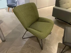 Sessel Und Hocker 383 Bezug Stoff 05 214 Maigrün Grün Hocker Leder 36 407 Schwarz Metallgestell RAL 9017 Verkehrsschwarz