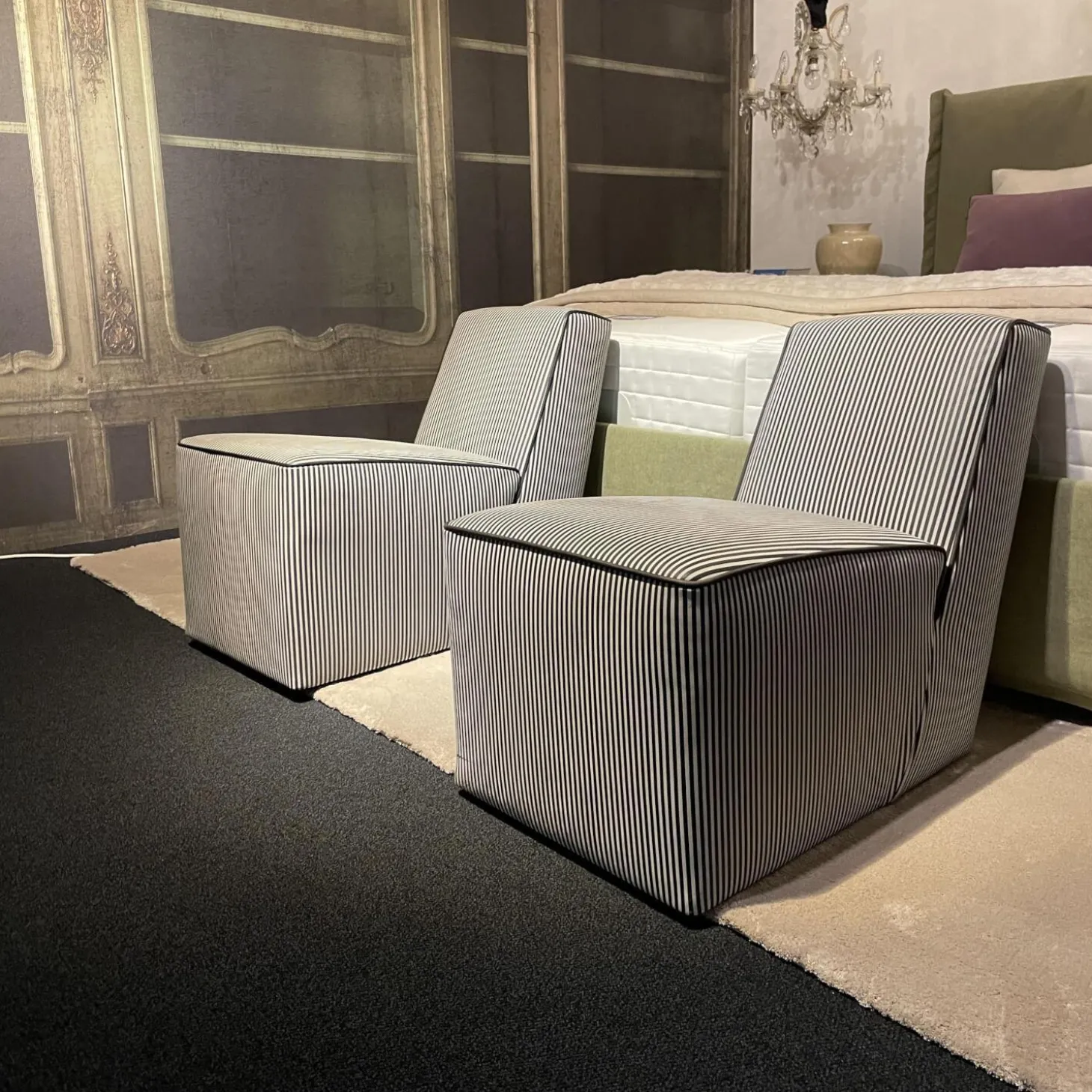 Sessel Vienna Baby Leder Bedruckt Day Thickline Riga Spessa MI18