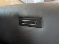 Sessel WK687 Bosso 7321 Leder Dino Schwarz mit motorischen Funktionen