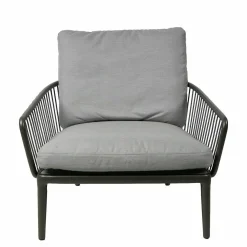 Sessel Yoko Outdoor Bezug Platingrau 12.751 Gestell Aluminium Anthrazit Matt Mit Hocker