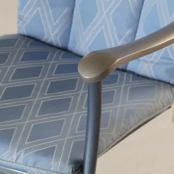 Sesselgruppe Luxor Mit Sesselauflage Lorenzo Gestell Azur Mit Applikation Graphit