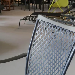 Sesselgruppe Luxor Mit Sesselauflage Lorenzo Gestell Azur Mit Applikation Graphit