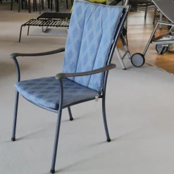 Sesselgruppe Luxor Mit Sesselauflage Lorenzo Gestell Azur Mit Applikation Graphit