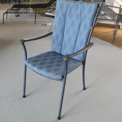 Sesselgruppe Luxor Mit Sesselauflage Lorenzo Gestell Azur Mit Applikation Graphit