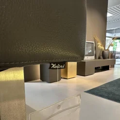 Set Eckbank K122 Steel LEder Montana in 1241 Graphit Gestell Edelstahl