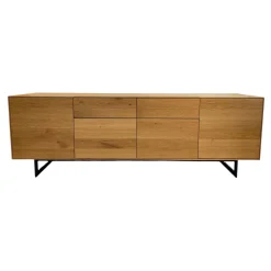 Sideboard Asteiche Gebürstet Natur Geölt