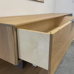 Sideboard Avida Holz Natur Grau