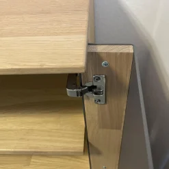 Sideboard Avida Holz Natur Grau