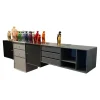 Sideboard Basis Lack Fiord Grafic Black Snow Anthracite