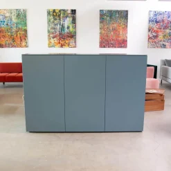 Sideboard Case Lack Graublau Grau Blau Matt Push To Open