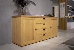 Sideboard Chalera Trägeplatte Furnier Natur Eiche